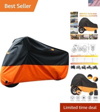 Motorcycle Cover Waterproof for Harley Davidson Street Glide Touring XXXL Orange
