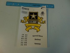 ONE DOLLAR $1.00 (WHAT!!) US Army Custom Service Dates $1NATWCP