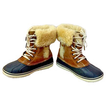CROCS Brown and Black Fur-Lined   Boho winter...