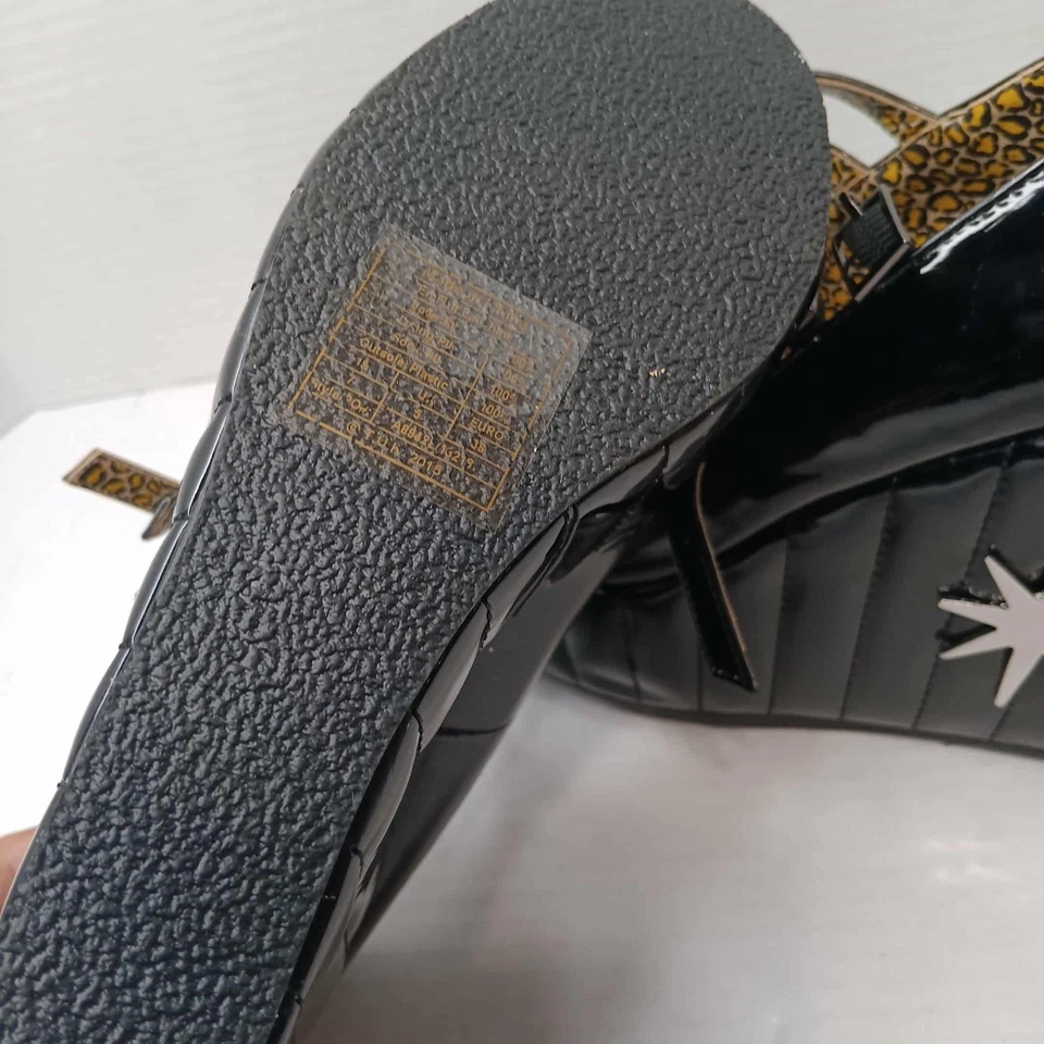 T.U.K. Zapatos de salón y Lux De Ville Star charol negro talla 7 nuevos sin caja Foto 3 de 4