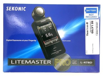 Sekonic LiteMaster PRO L-478D Smart Light Meter - New