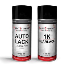 Brillantsilber 744  Spraydosen Autolack & Klarlack im SET je 400ml für Mercedes
