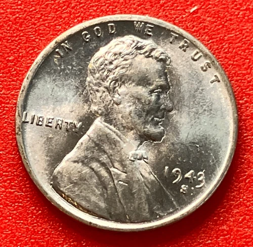 1943-S Lincoln Wheat Cent Penny GEM BU From an Original Bank Roll