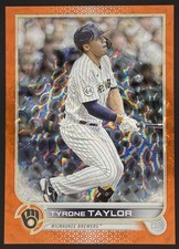 2022 Topps Update Orange Foil /299 TYRONE TAYLOR #US99 Milwaukee Brewers