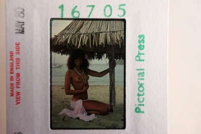 Oben Ohne / Sicht Vintage Glamour Modell Klar 35mm Dia (Nr172)
