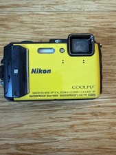 Nikon COOLPIX AW130 Wi-Fi GPS Digital Camera - Yellow "PARTS/REPAIR"