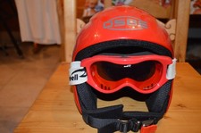 Casco per sci/pattinaggio bambino OSBE omolog. tg 58 occhiali Rebell inclusi