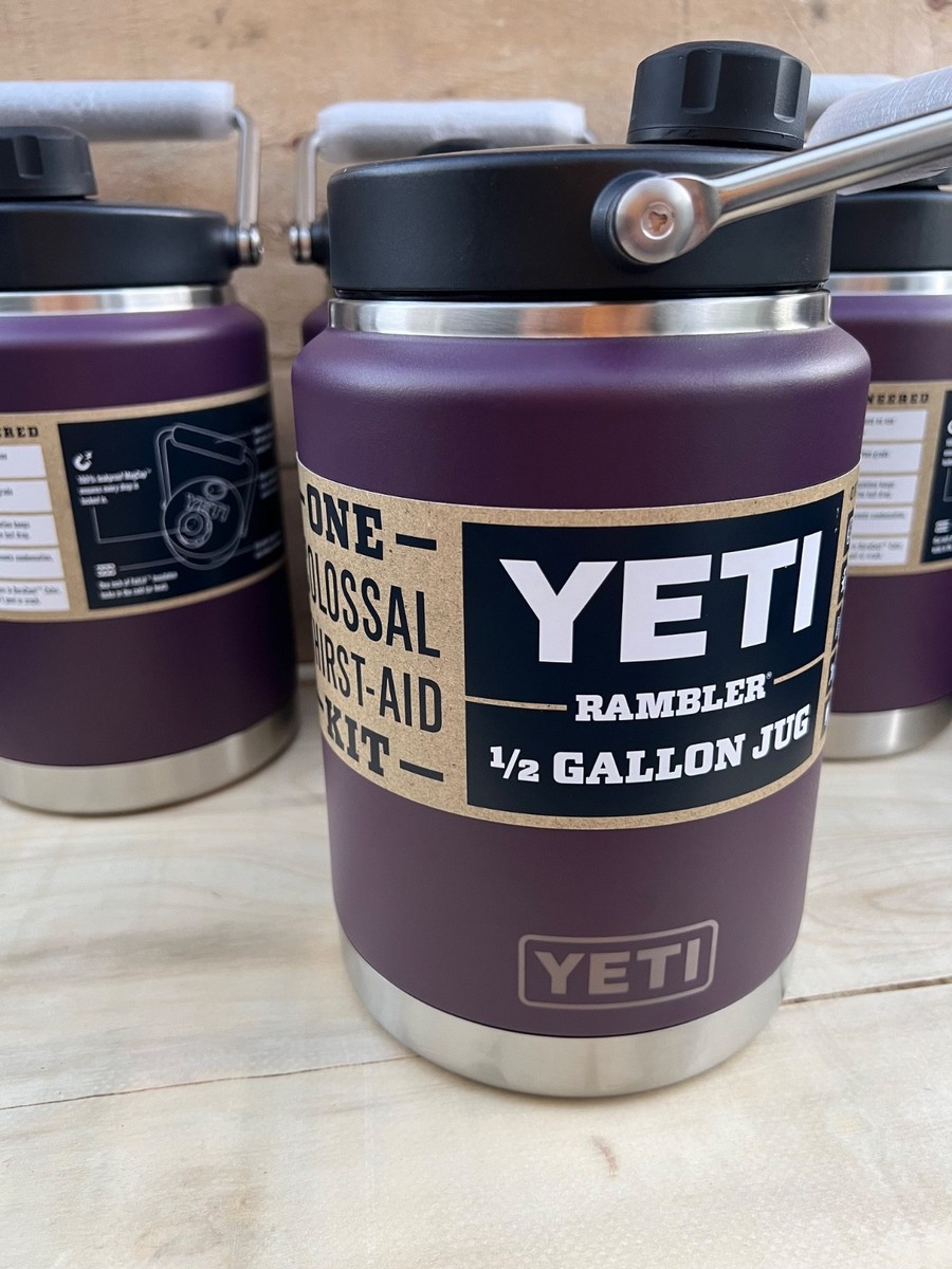 Yeti Rambler Half Gallon Jug Nordic Purple New 1/2 Half Gallon