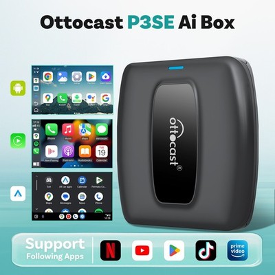 OTTOCAST AI Box Split-Screen YouTube Alle App GPS Wireless CarPlay Android Auto