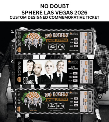 No Doubt Residency Sphere LV 2026 Custom Commemorative Ticket