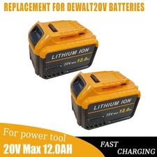 【2-Pack】12000mAh Replacement Battery, Compatible with DCB609 DCB612 DCB606 Tools