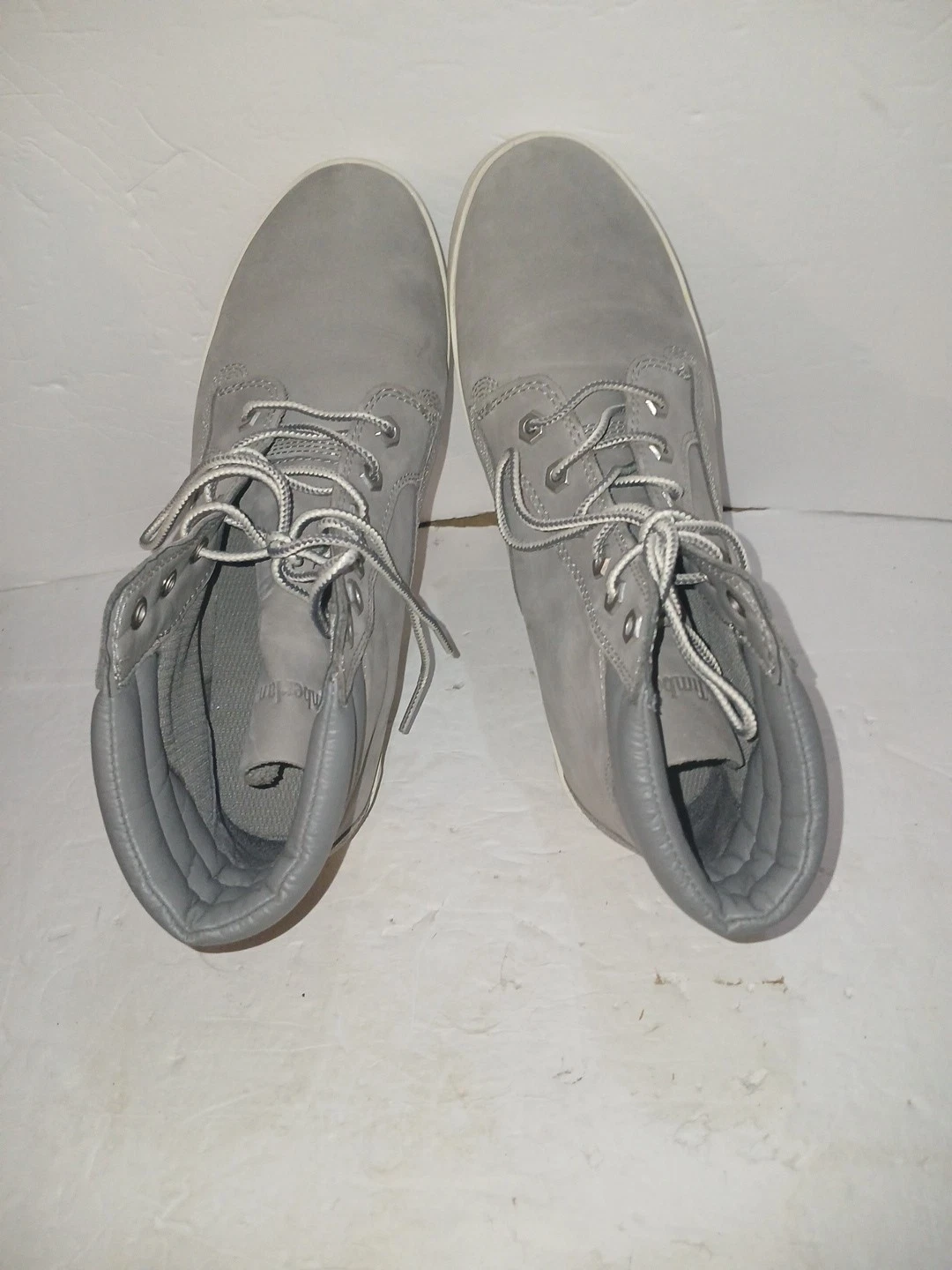 Timberland Stivali Donna 9 5 Dause Stivaletti A1H26 Grigio Pelle Stringati