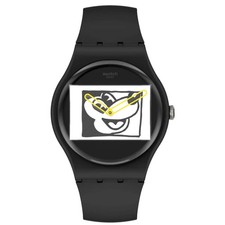 Orologio Swatch Keith Haring X Disney Topolino Bianco Sur Noir SUOZ337