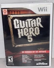 Guitar Hero 5 (Nintendo Wii, 2009) Complete w/Manual