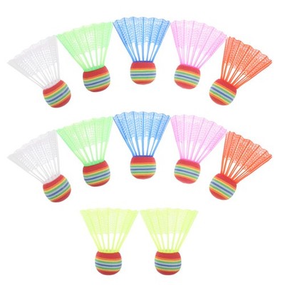 12 Pcs Indoor-federbälle Für Badminton Sport Federball Im Freien Trainieren