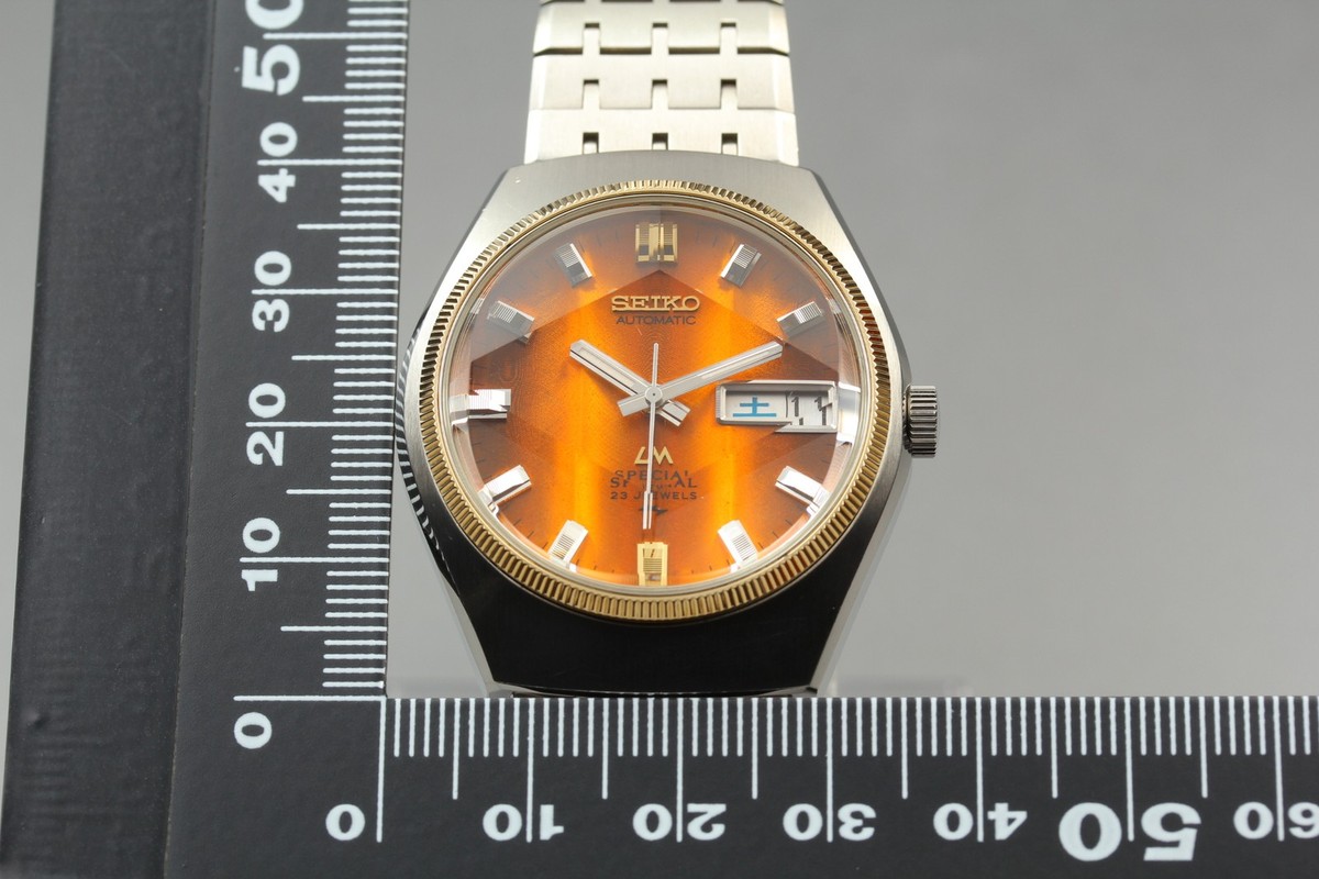 Rare Seiko Lord Matic Special 5216-7020 Orange Dial Kanji