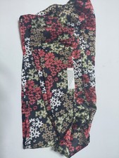 Vintage Silk Like FALL FLORAL Scarf Made In India 12" 58"