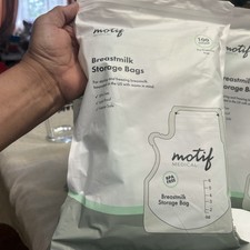 Lot of 5 Motif Medical Breast Milk Storage 8oz Bags 100 X 5 500 Count BPA-Free