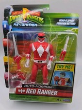 Playmates Mighty Morphin Power Rangers Auto-Morphin Red Ranger 5" Action Figure
