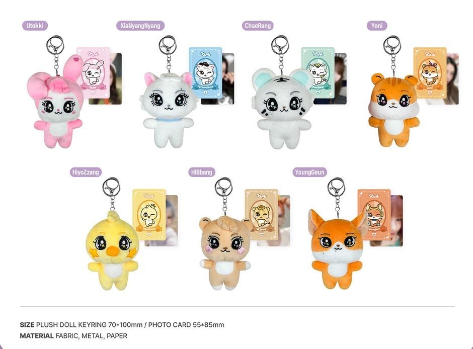 Kep1er Official Character Kep1e MD PLUSH DOLL KEYRING + PHOTOCARD