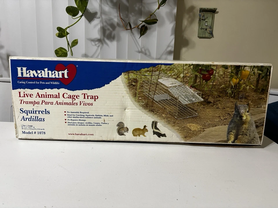 "Trampa para jaula de animales vivos Havahart 24"" L x 7 W x 7"" H - #1078 ardilla conejo mofeta" Foto 2 de 4