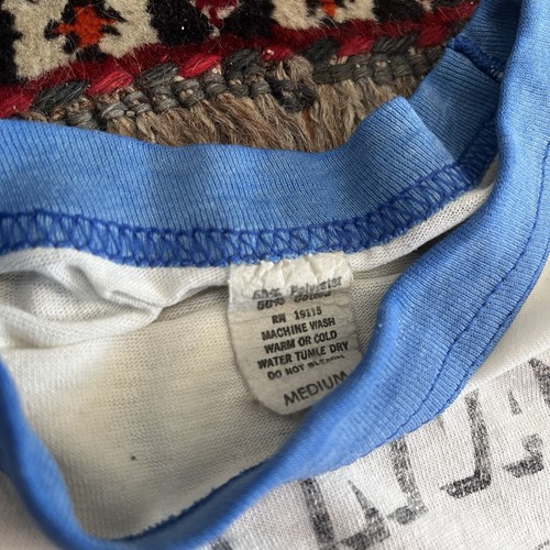 Vintage 1980 80s Van Halen Invasion Ringer T Shirt Raglan Size M- Band Tee Rare - Picture 3 of 4