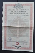 Romania - Kingdom of Romania - 1931 - 7,5% Development GOLD bond