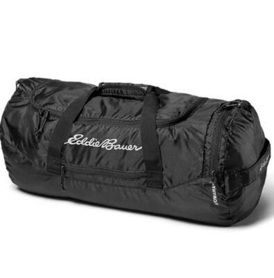 Eddie Bauer Stowaway Packable 45L Duffle Bag Black Onyx