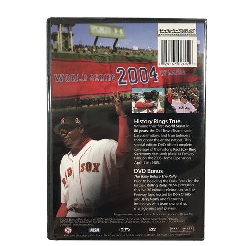 Red Sox Opening Day Ring Ceremony 2005 History Rings True Dvd New Sealed -E - Picture 2 of 2