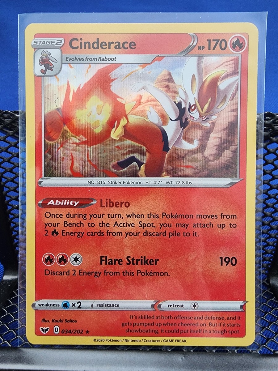 Pokémon TCG 2020 Sword & Shield Base Set Card - Holo Rare 034/202