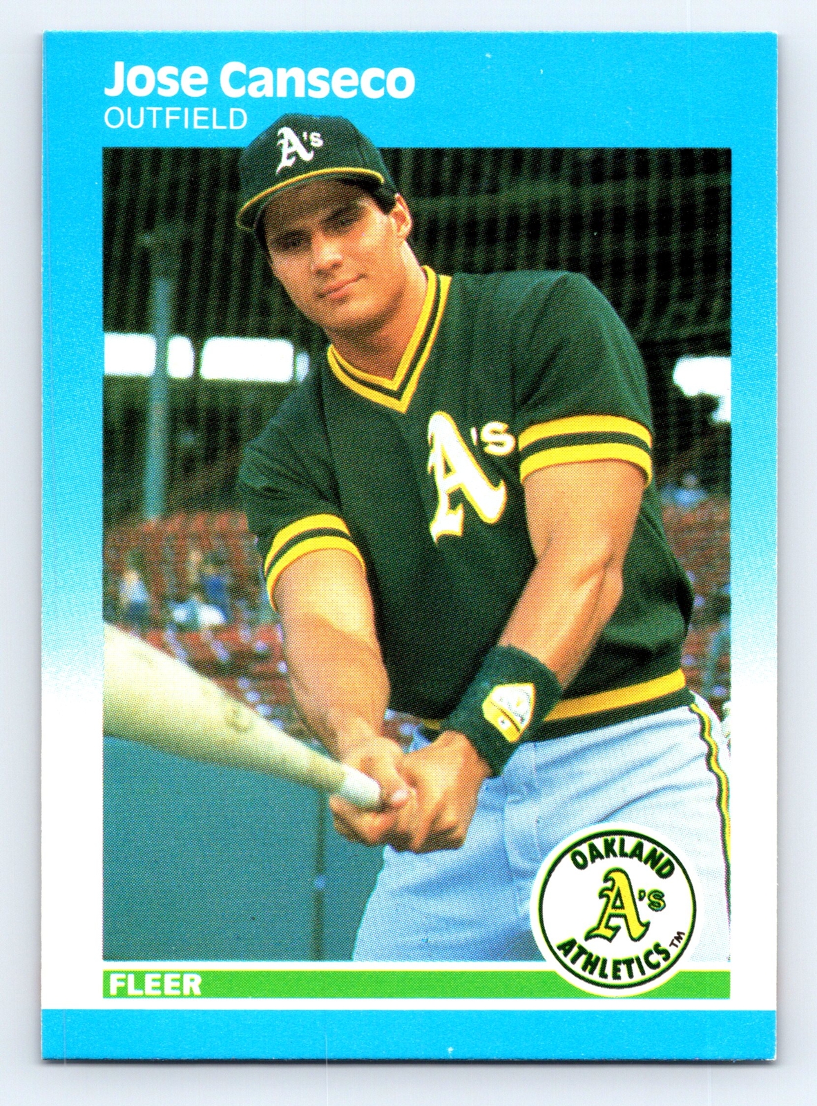 1987 Fleer #389 Jose Canseco Oakland Athletics