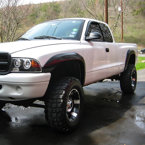 For 1997-2004 1998/99 2001/2/3Dodge Dakota Black Pocket Style Fender Flares Set - Imagen 4 de 4