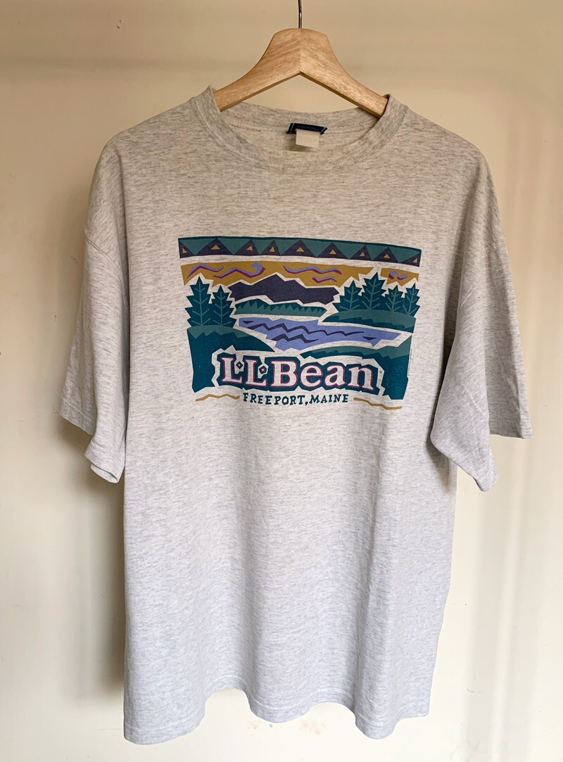 Vintage LL Bean 90s Boxy T Shirt Outdoor Classic Heather Vintage LL Bean 90s Boxy T Shirt Outdoor Classic Heather