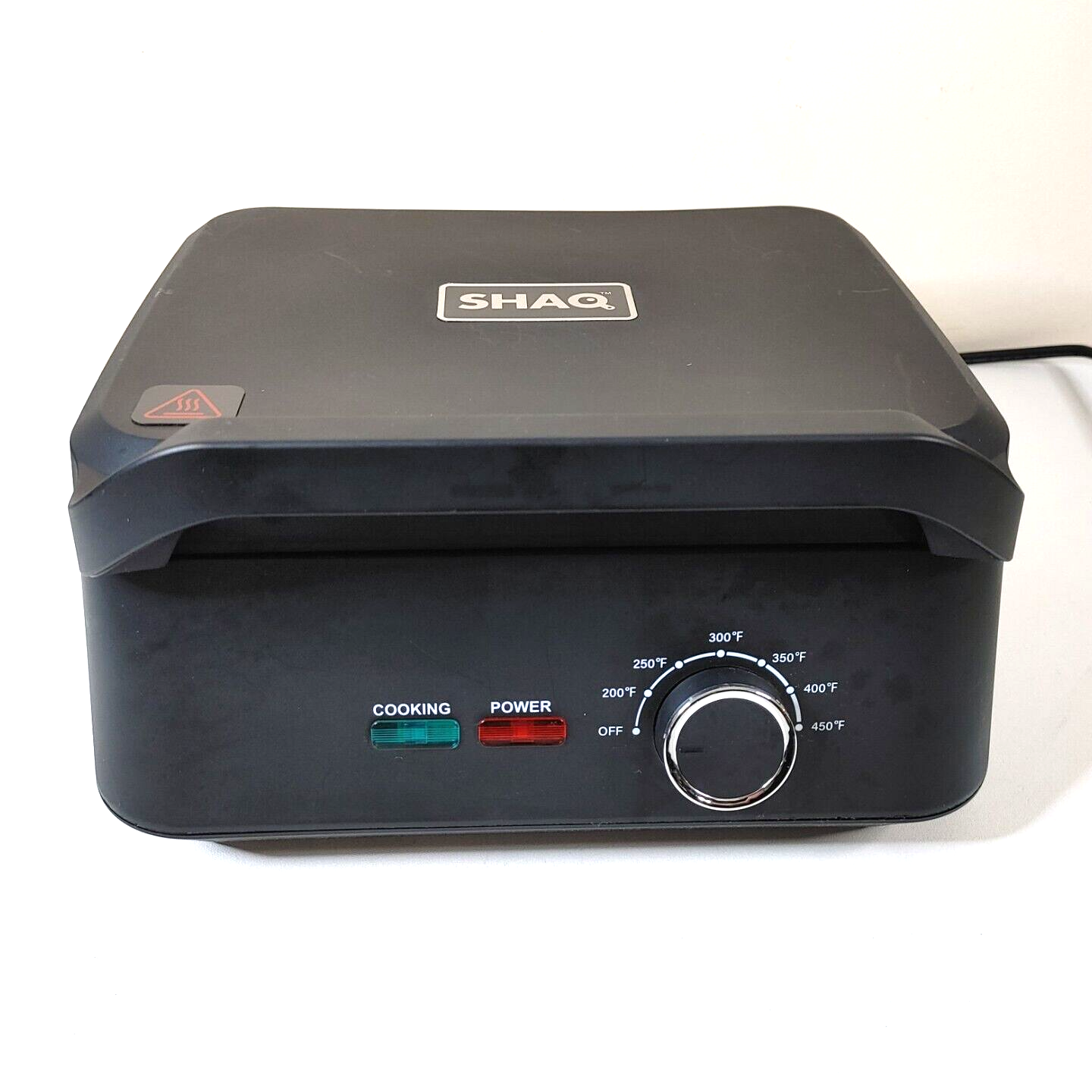 SHAQ Smokeless Grill & Press Electric Indoor Searing Grill USD GMC01B