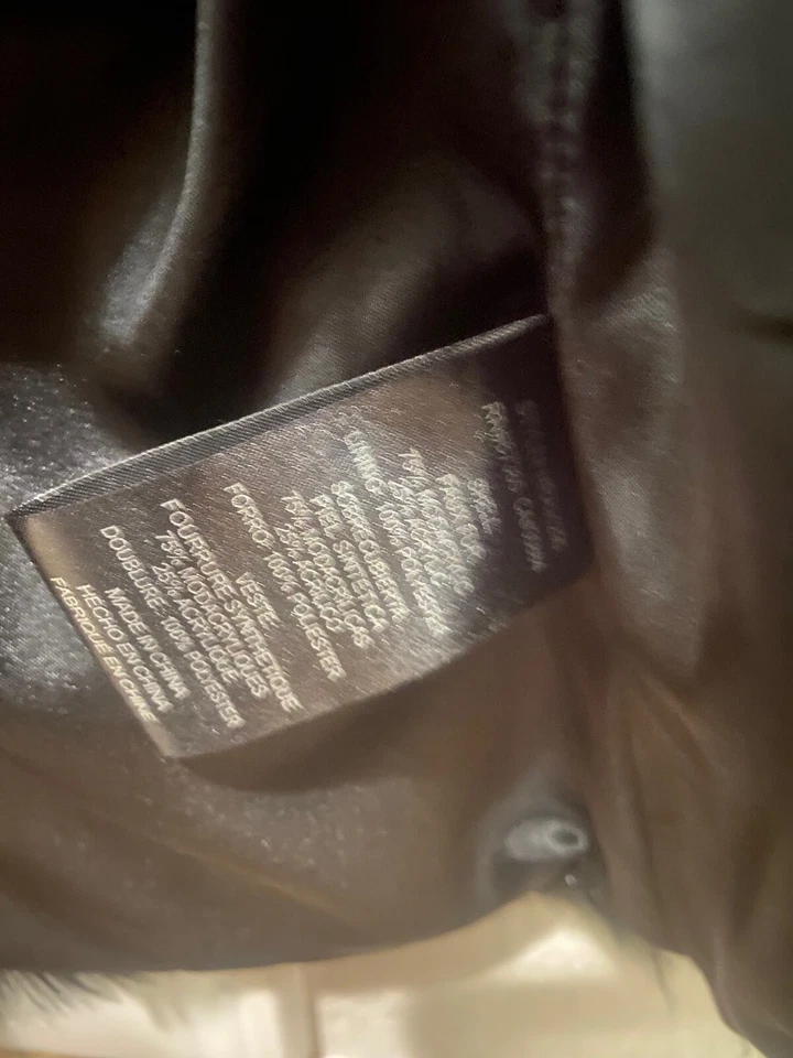 colete BB Dakota colete pele sintética preto feminino tamanho pequeno - Imagem 3 de 4