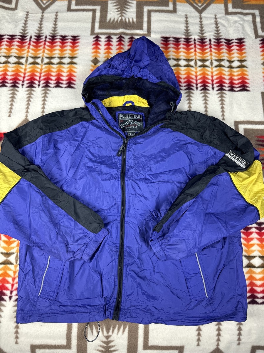 Pacific Trail Seattle Vintage Mens Sz L Hoodie Windbreaker Jacket