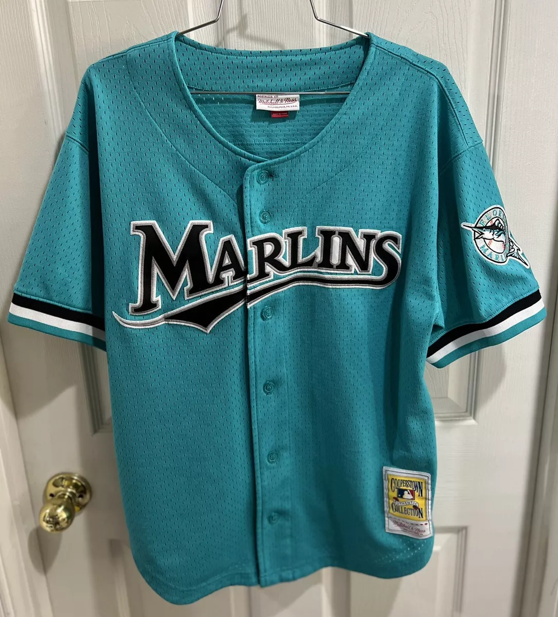 Andre Dawson Florida Marlins Mitchell & Ness Baseball Jersey Mens Size 44  Large