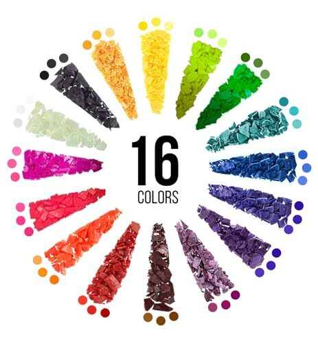 Candle Color Dye for Soy Wax-16 Colors (3g Each)Candle Wax Dye for Candle Making