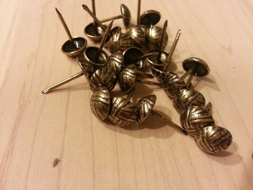OVERLAP 7/16" Dia x 5/8"L Nails Upholstery Tacks Decorative Nail100-200-500-1000 - Picture 4 of 9