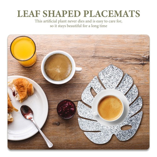 24 Pcs Tablescape Decor Leaf Shaped Placemats Simulated Turtle eBay