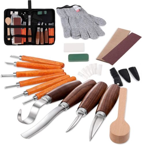 Wood Carving Tools Set,Detail and Hook Carving Knife Kit for Beginners,Trimmi... - Picture 2 of 10