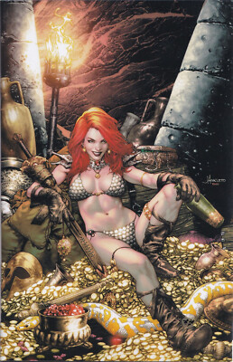 IMMORTAL RED SONJA #2 (JAY ANACLETO EXCLUSIVE VIRGIN VARIANT) ~ Dynamite