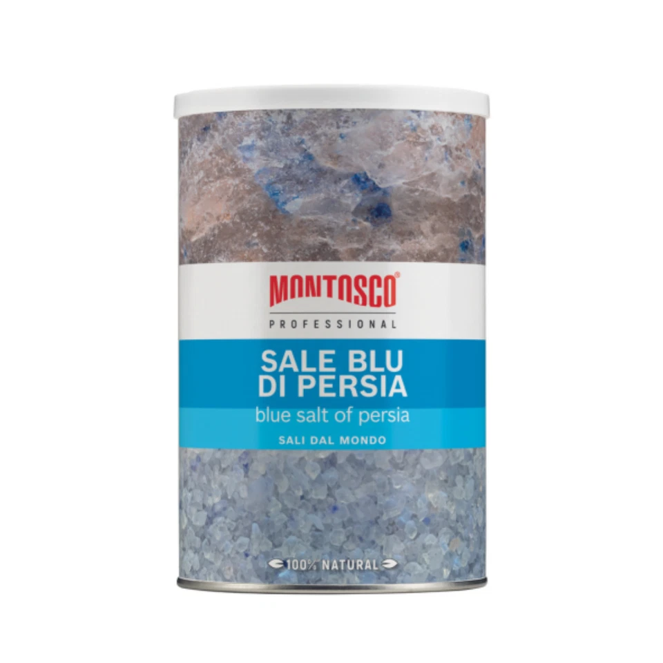 Sale Blu di Persia Montosco Professional Barattolo in Plastica da 1,1 kg Sali