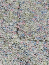 NEW Baby Boy Girl Nursery Hand Made Crocheted Blanket Throw 34" Pink Blue White