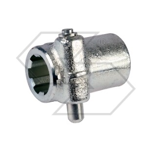 Bussola scanalata con pulsante 1" 3/8 lunghezza 130 mm per trattore agricolo