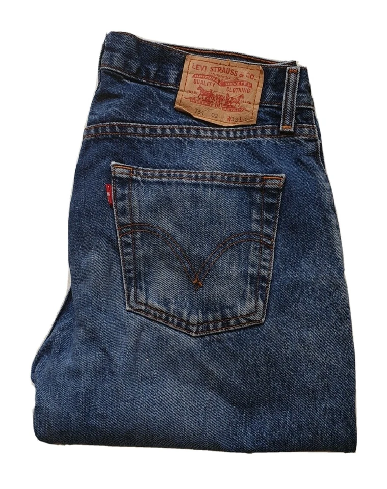 LEVIS 501 Jeans Mens W 32 L 32 Classic Fit Blue Denim Red Tab Vintage, photo 1 of 5