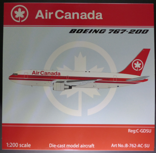 B-Models 1:200  Boeing 767-200 Air Canada.  B-767-AC-SU. - Afbeelding 1 van 2