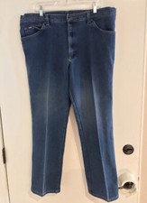 VINTAGE 70  s Lee Blue Denim Jeans Made In USA Union Made Mens 38x30