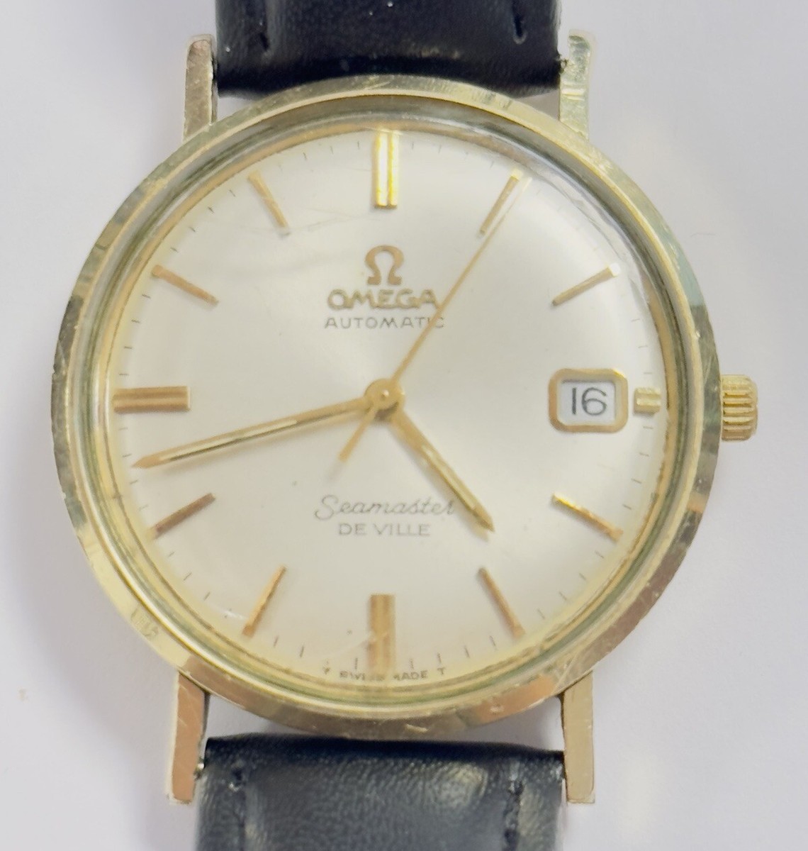 値下げ！Omega Seamaster ゴールド文字盤 ビンテージ Omega Seamaster De Ville Heavy Gold Filled Mens Authentic