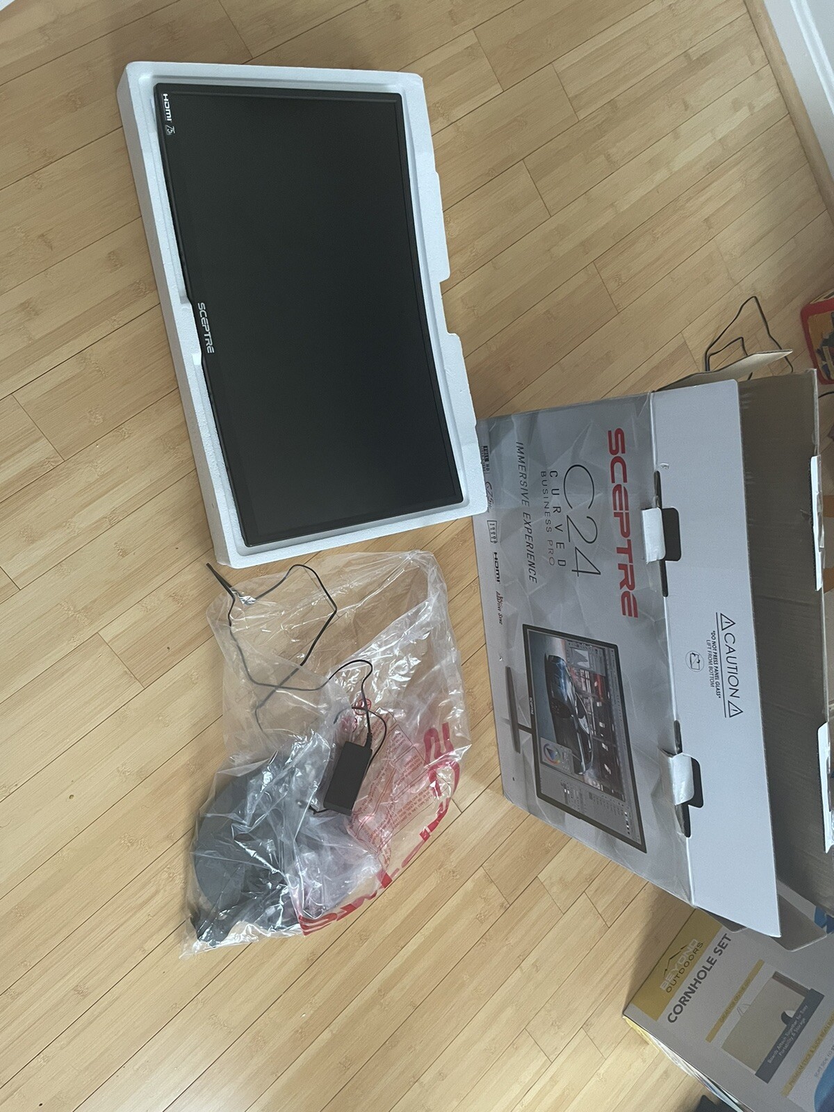 Sceptre C24 24" Curved 1080p 75Hz Gaming LED Monitor Mounting Screws Included 7445031240248 eBay